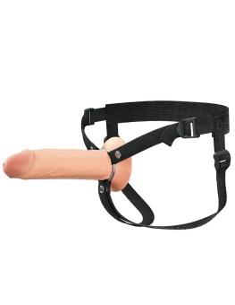 Полый страпон на ремнях 8’’ Hollow Silicone Strap-on