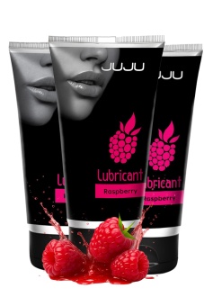 Набор из 3 съедобных лубрикантов JUJU со вкусом малины