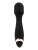 Черный силиконовый wand-вибратор - 18,5 см.
