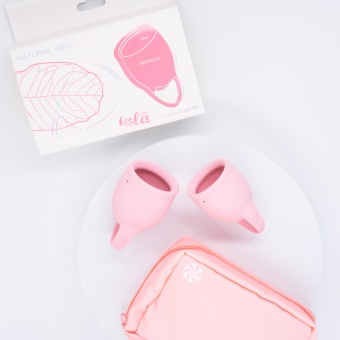 Набор из 2 менструальных чаш Lola Natural Wellness Magnolia розовый