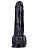 Черный фаллоимитатор-реалистик на присоске №1 - 19 см.