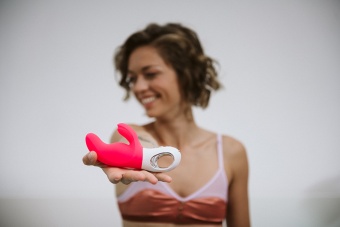 Вибратор со стимулятором клитора Fun Factory MISS Bi розовый