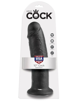 Фаллоимитатор на присоске King Cock 26 см чёрный