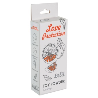 Пудра для игрушек ароматизированная Love Protection Апельсин 15 г