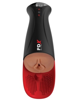 Мастурбатор-вагина в колбе с вибрацией Fuck-O-Matic Pro XL