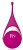 Ярко-розовый клиторальный стимулятор Femsation - 12,6 см.