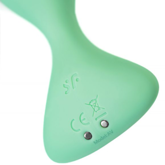 Анальная пробка с вибрацией Satisfyer Trendsetter с приложением зеленая