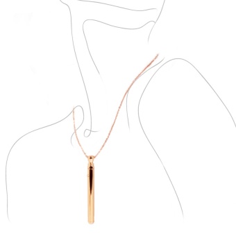 Золотистая подвеска-вибратор Genie Flirting Pen Золотистая подвеска-вибратор Genie Flirting Pen