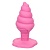 Розовая анальная пробка в виде мороженого Yum Bum Ice Cream Cone Butt Plug - 9,5 см.