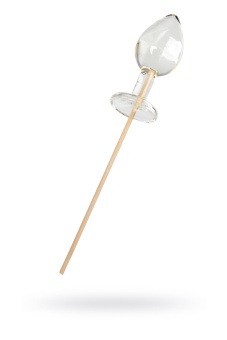 Прозрачный леденец в форме анальной пробки со вкусом пина колада - 29 гр.