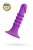Фаллоимитатор с ребрышками A-Toys Drilly фиолетовы - 14 см