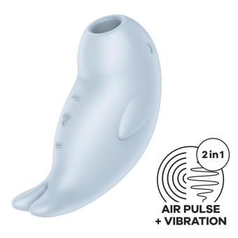 Вакуумно-волновой вибростимулятор Satisfyer Seal You Soon голубой