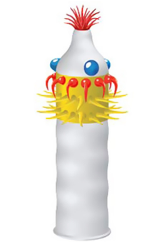 Презерватив Luxe maxima Контрольный выстрел с усиками и шариками  - 1 шт
