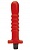 Красный многоскоростной силиконовый вибратор - 18 см.