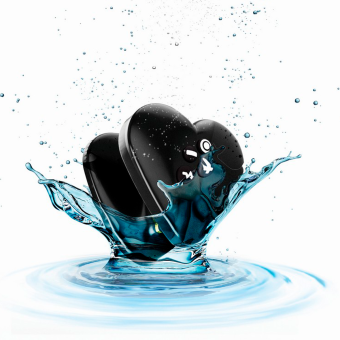 Мини-вибратор с электростимуляцией Mystim Heart's Desire Black Edition чёрный