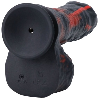 Мини секс-машина на присоске с пультом Tendril Thruster чёрно-красная