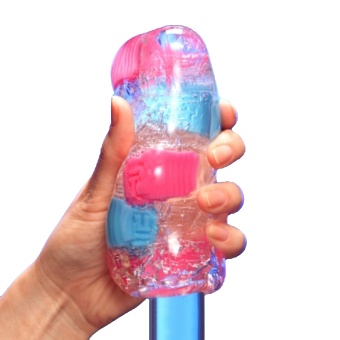 Мастурбатор Tenga Bobble Crazy Cubes розово-голубой