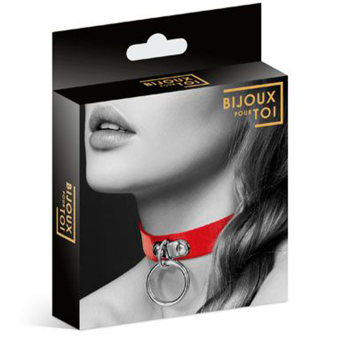Чокер с кольцом Bijoux Pour Toi красный