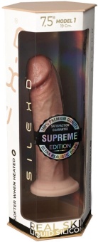 Реалистичный фаллоимитатор на присоске с эффектом памяти Model 1 Premium Real Skin 19 см телесный