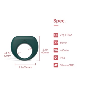 Эрекционное кольцо Magic Motion Dante II с управлением от приложения