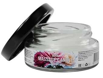 Массажная свеча «Цветущий пион» - 50 мл.