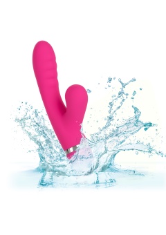 Розовый вибратор-кролик Foreplay Frenzy Pucker с функцией вакуума