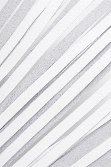 Белая кожаная плеть - 50 см.