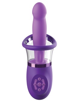 Фиолетовая помпа-вибратор Ultimate Pleasure Pro Plus