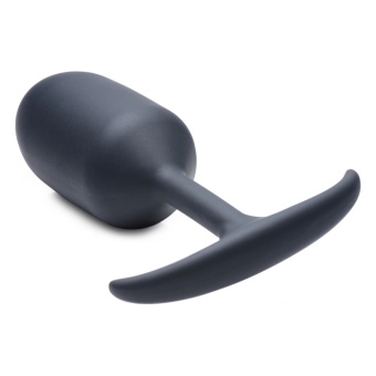 Черная анальная пробка с утяжелением Premium Silicone Weighted Anal Plug XL - 16,8 см.