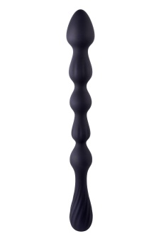 Черная анальная цепочка Hunter Beads - 26,7 см.