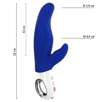 Вибратор со стимулятором клитора Fun Factory LADY BI синий