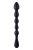 Черная анальная цепочка Hunter Beads - 26,7 см.