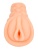 Телесный мастурбатор-вагина с вибропулей и эрекционными кольцами в комплекте
