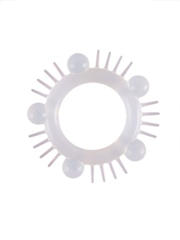 Эластичное эрекционное кольцо с шишечками и шипами