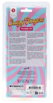 Телесный фаллоимитатор в форме пальца Thumbs Up - 17,2 см.