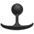 Черная анальная пробка с утяжелением Premium Silicone 3.9  Weighted Round Plug - 9,9 см.