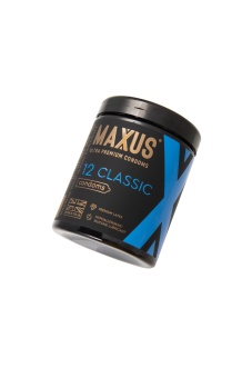 Набор классических презервативов Maxus Classic X-Edition 12 шт с кейсом