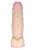 Реалистичный гигантский фаллоимитатор на присоске - 28,5 см.