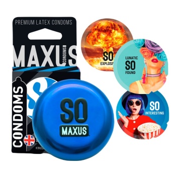 Классические презервативы Maxus Classic 3 шт с кейсом