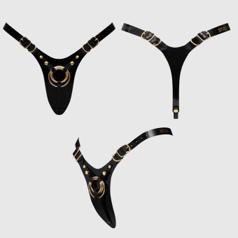 Пояс для страпона Strap-On-Me Leatherette Harness Fabulous чёрный
