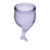 Набор из 2 менструальных чаш с хвостиком Satisfyer фиолетовый
