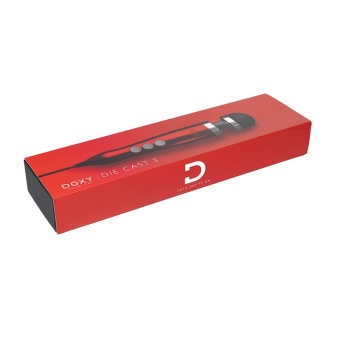 Жезловый вибромассажёр Doxy Number 3 Wand Massager красный