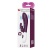 Фиолетовый вибратор-кролик Naughty Bunny - 19,8 см.