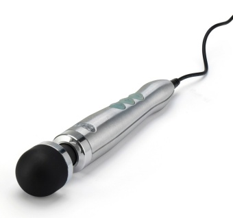 Жезловый вибромассажёр Doxy Number 3 Wand Massager серебристый