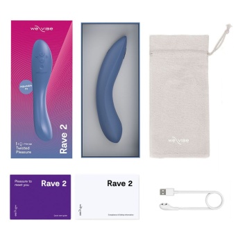 Вибратор для зоны G We-Vibe Rave 2 голубой