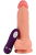 Реалистичный вибратор с мошонкой и пультом Real Basic Toy - 17 см