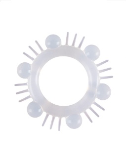 Эластичное эрекционное кольцо с шипиками и шариками