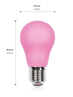 Силиконовая лампочка с вибрацией Gvibe Gbulb розовая