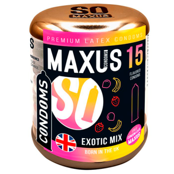 Ароматизированные цветные презервативы Maxus Exotic Mix №15