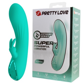 Зеленый мини-вибратор DJ Stick - 12,7 см.